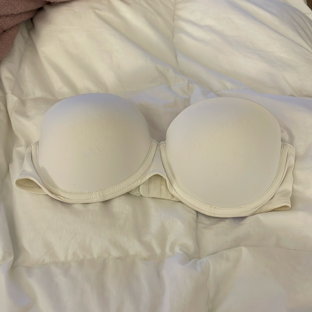 Pink Strapless Bra